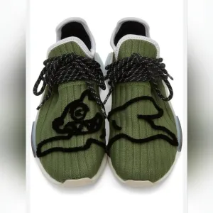BILLIONAIRE BOYS CLUB ADIDAS ORIGINAL EDITION RUNNING DOG SNEAKERS -GREEN Size 9