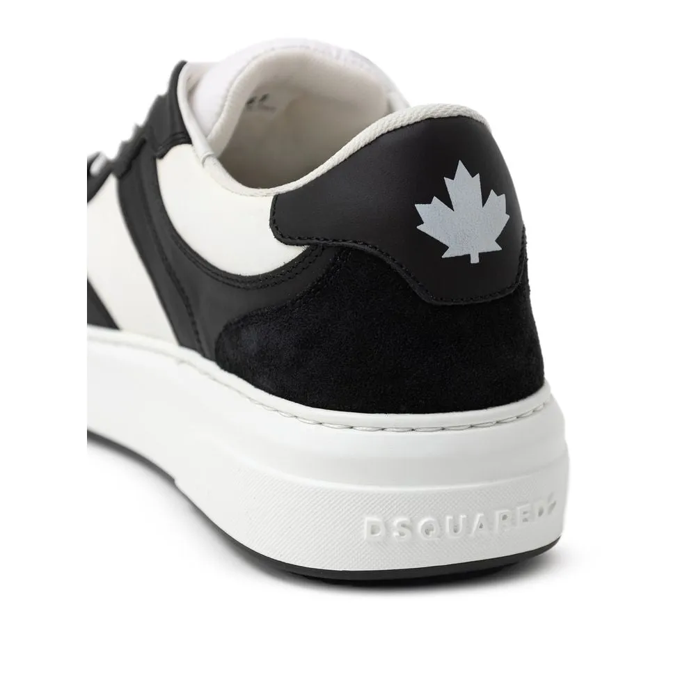 Black And White Leather Sneaker