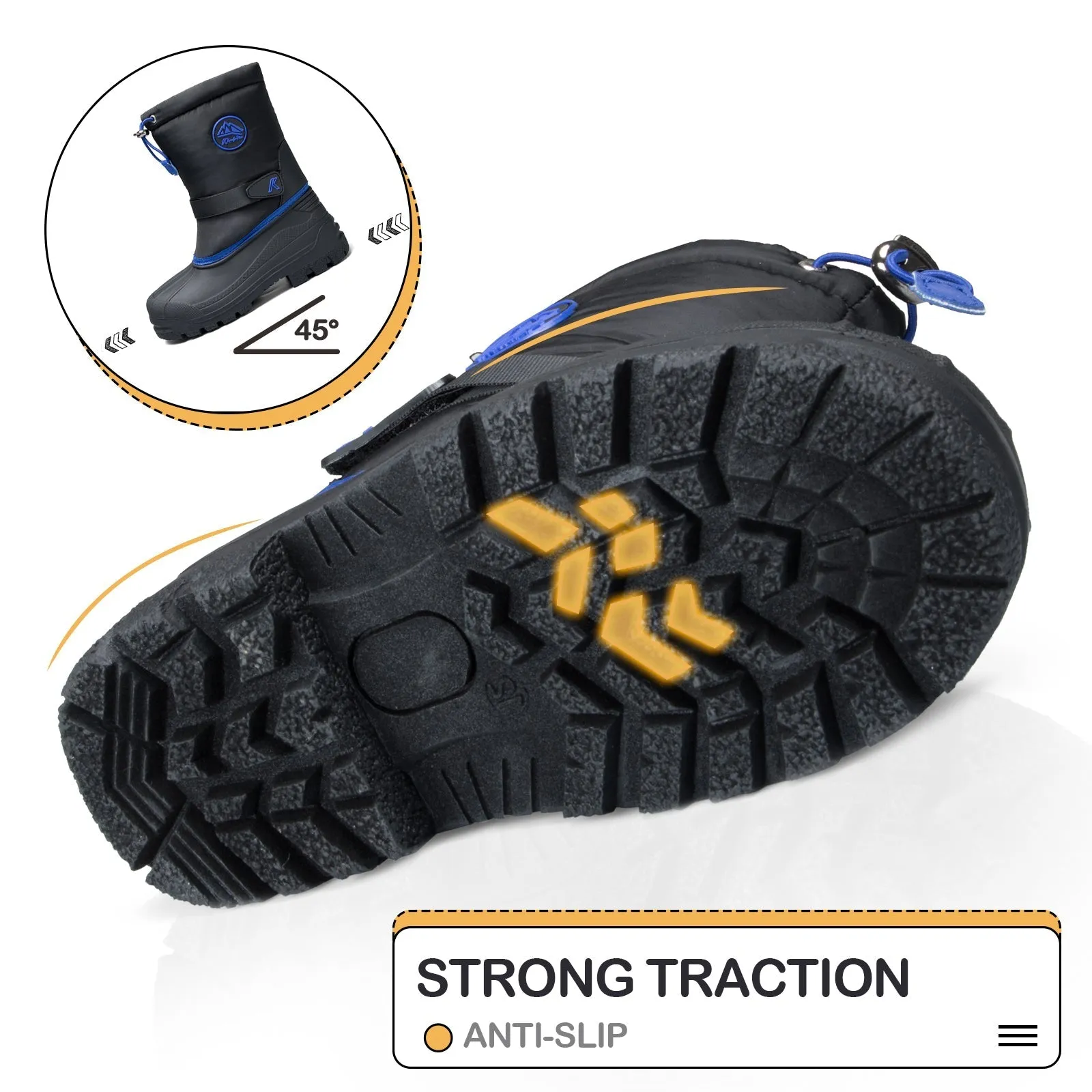Black Mountain Icons Warm Waterproof Snow Boots