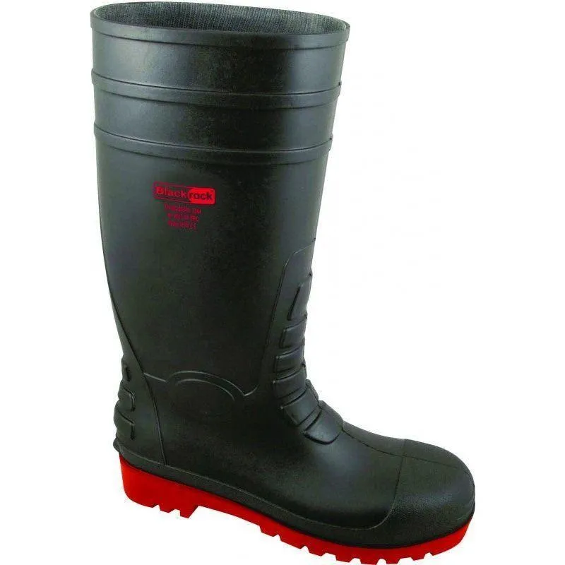 Blackrock Red Sole S5 SRC Safety Wellingtons Black