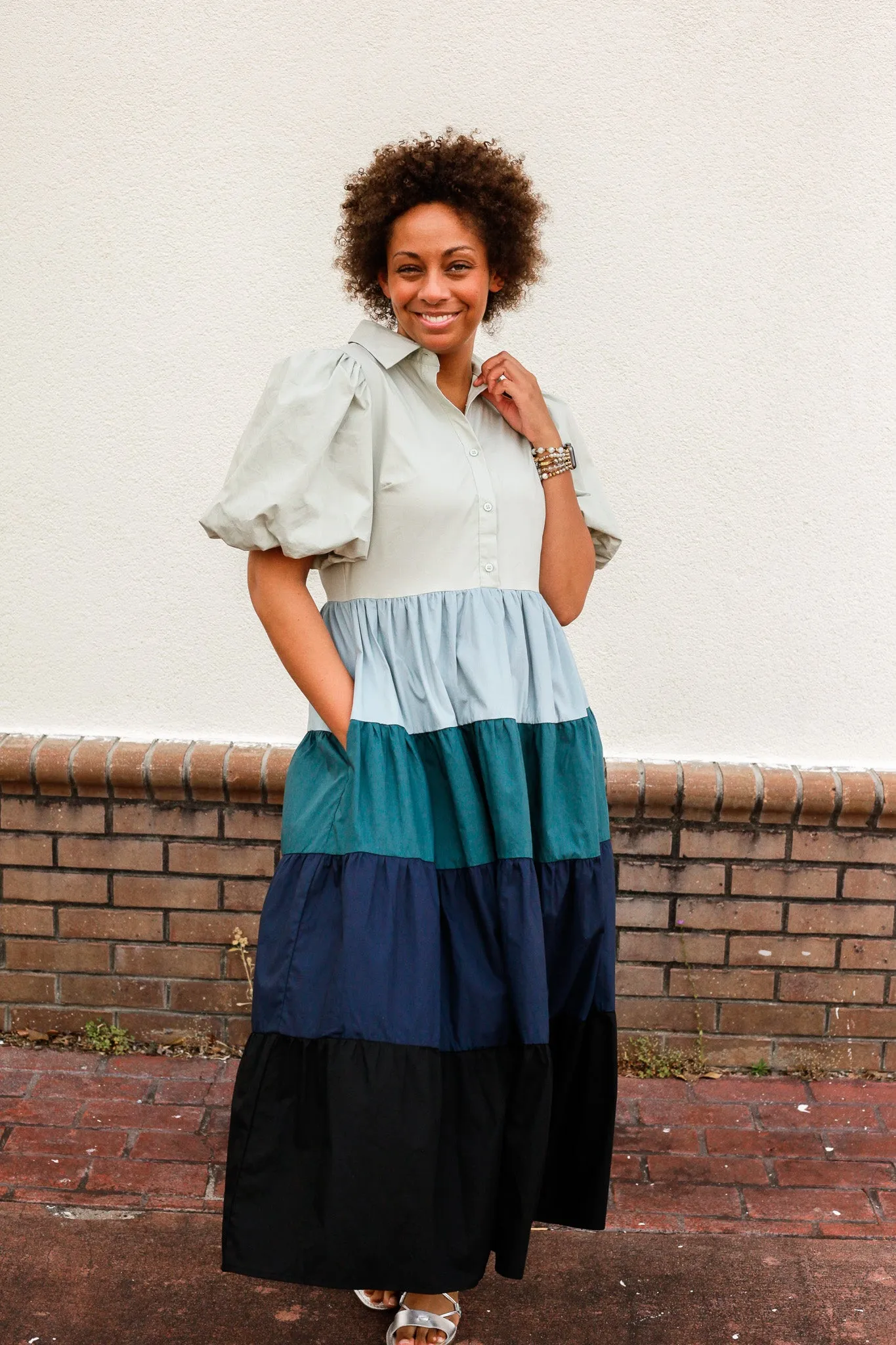 Blues Colorblock Dress