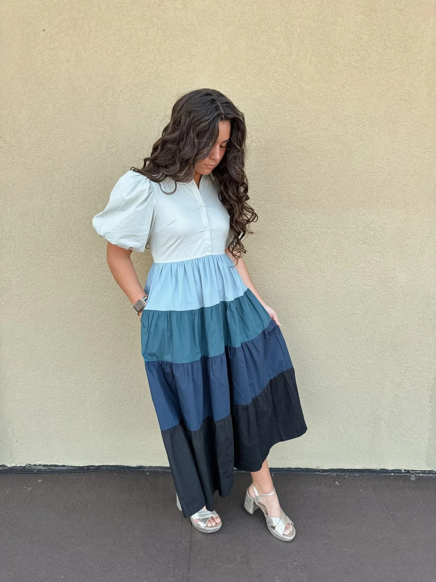 Blues Colorblock Dress
