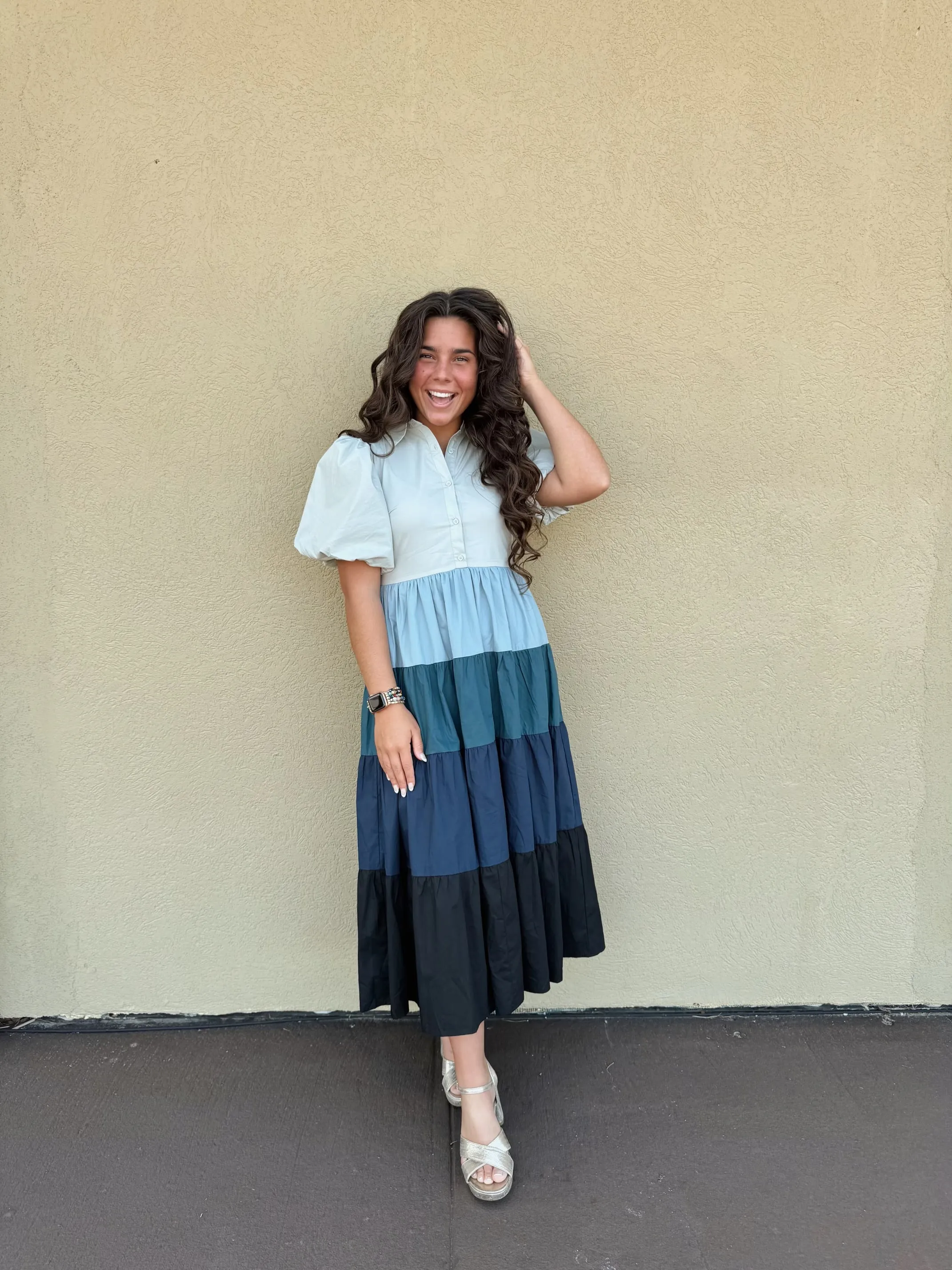 Blues Colorblock Dress