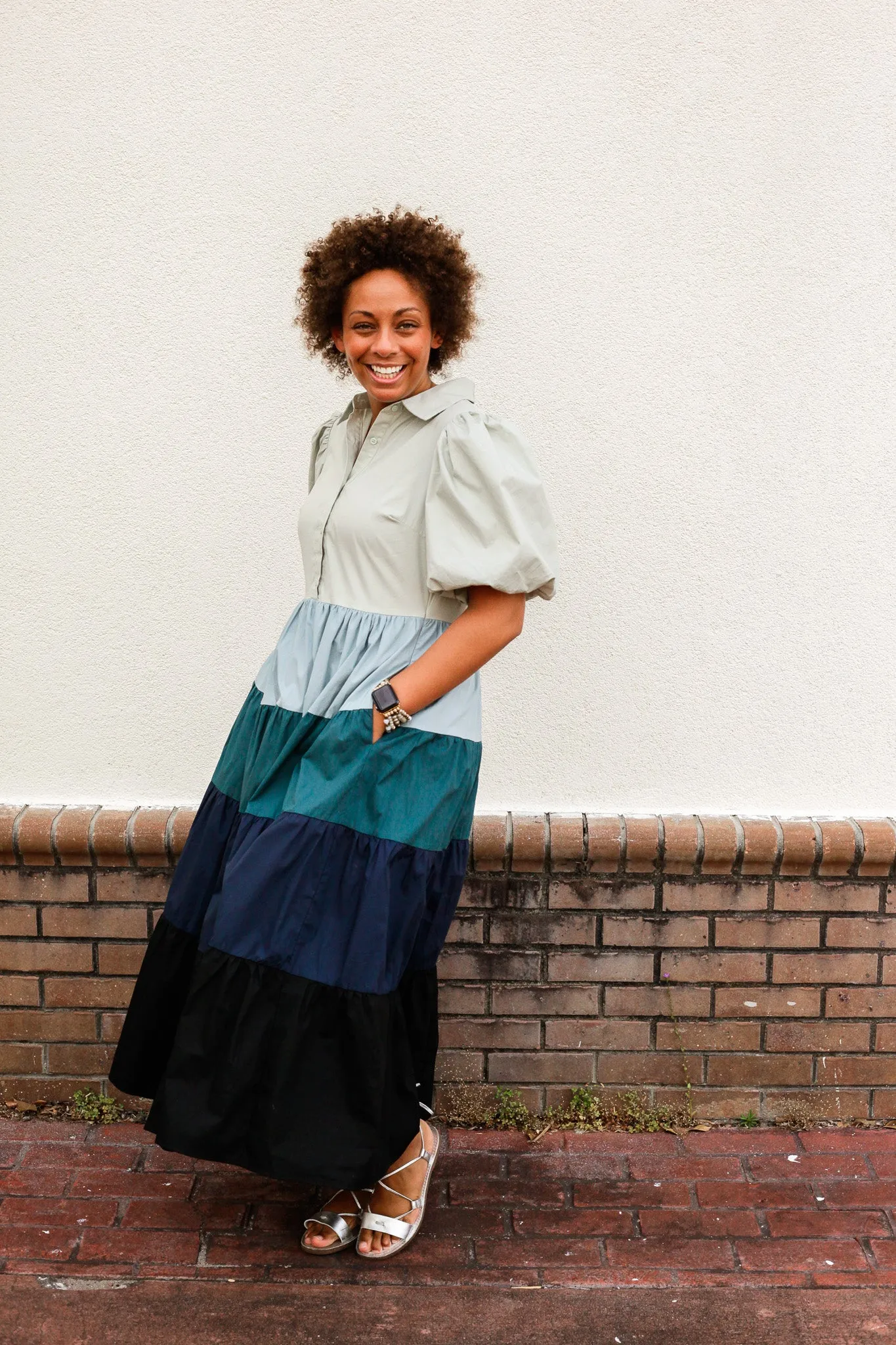 Blues Colorblock Dress