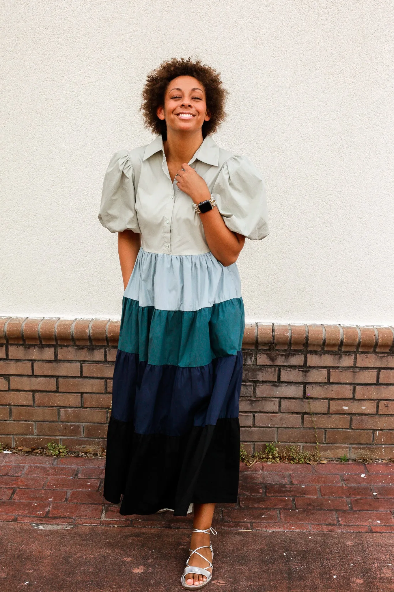 Blues Colorblock Dress