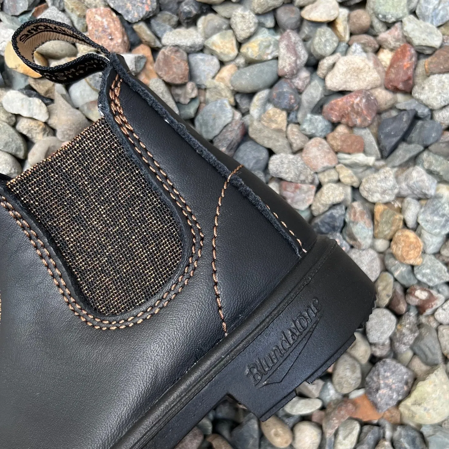 Blundstone - 1992 Kids Chelsea Boot - Black / Gold Glitter