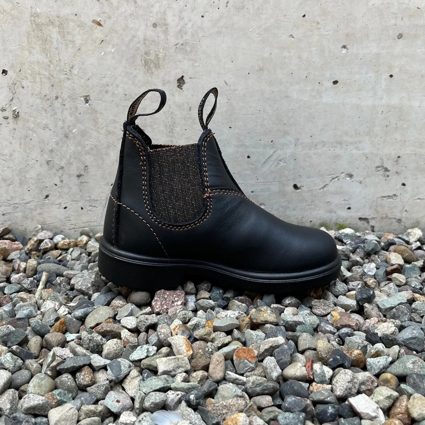 Blundstone - 1992 Kids Chelsea Boot - Black / Gold Glitter