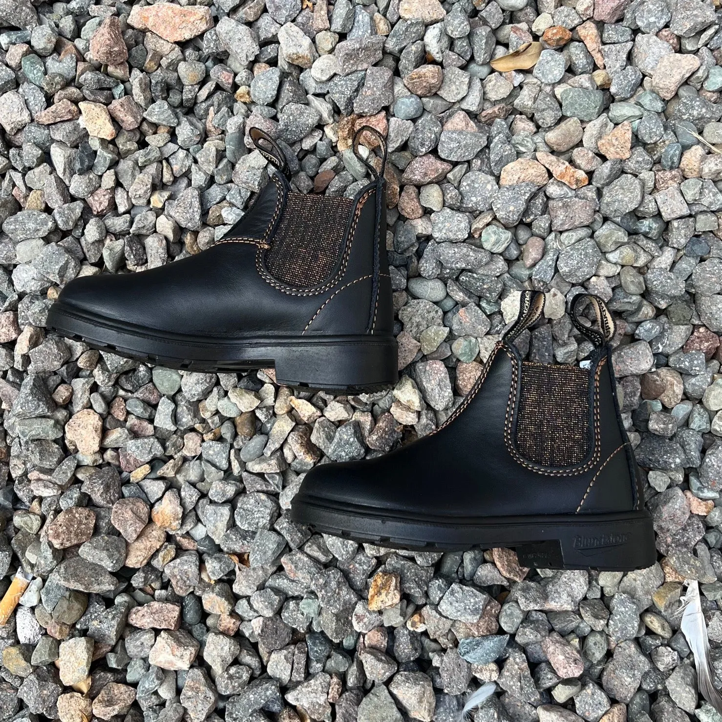 Blundstone - 1992 Kids Chelsea Boot - Black / Gold Glitter