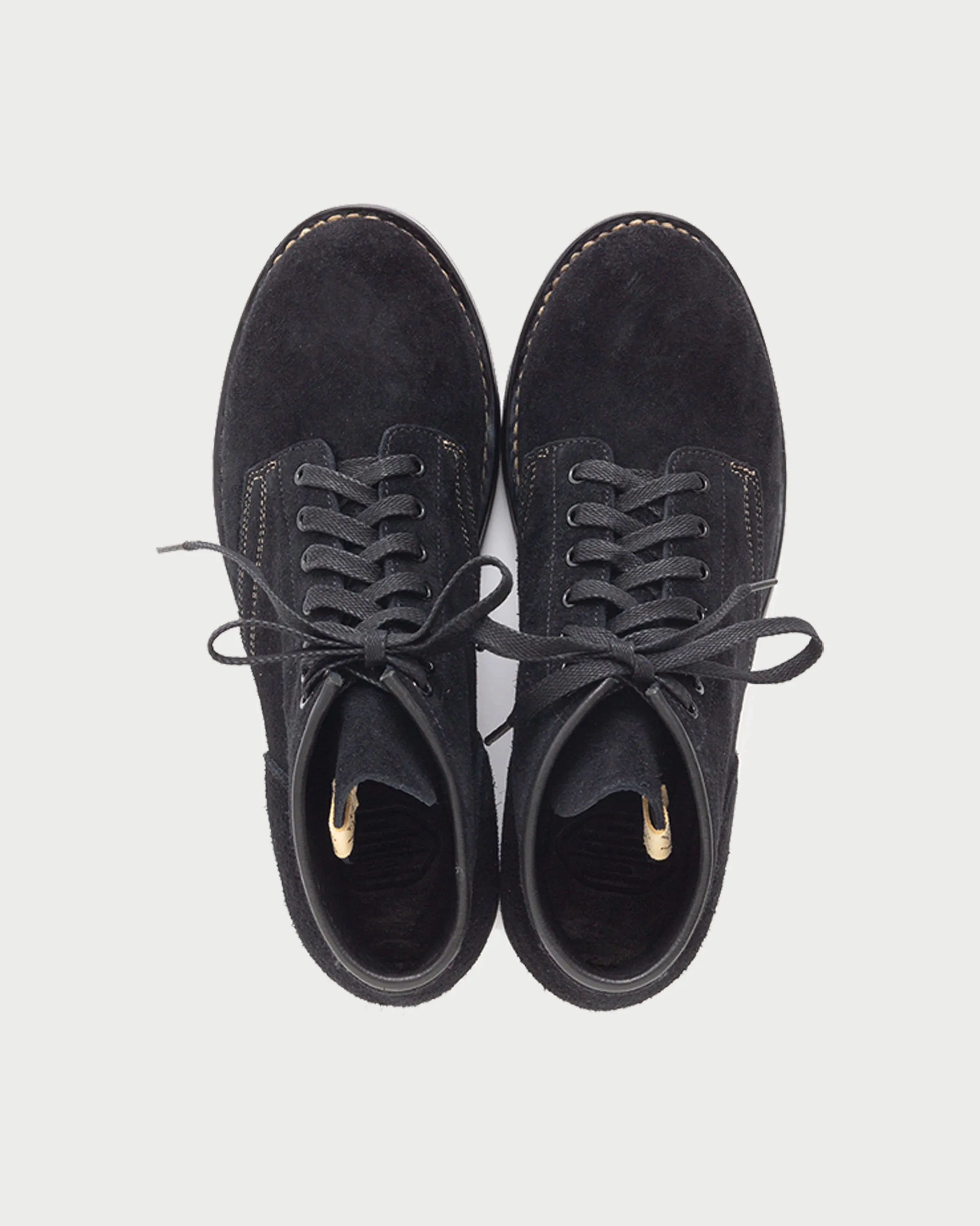 Brigadier Folk Boots Black Suede