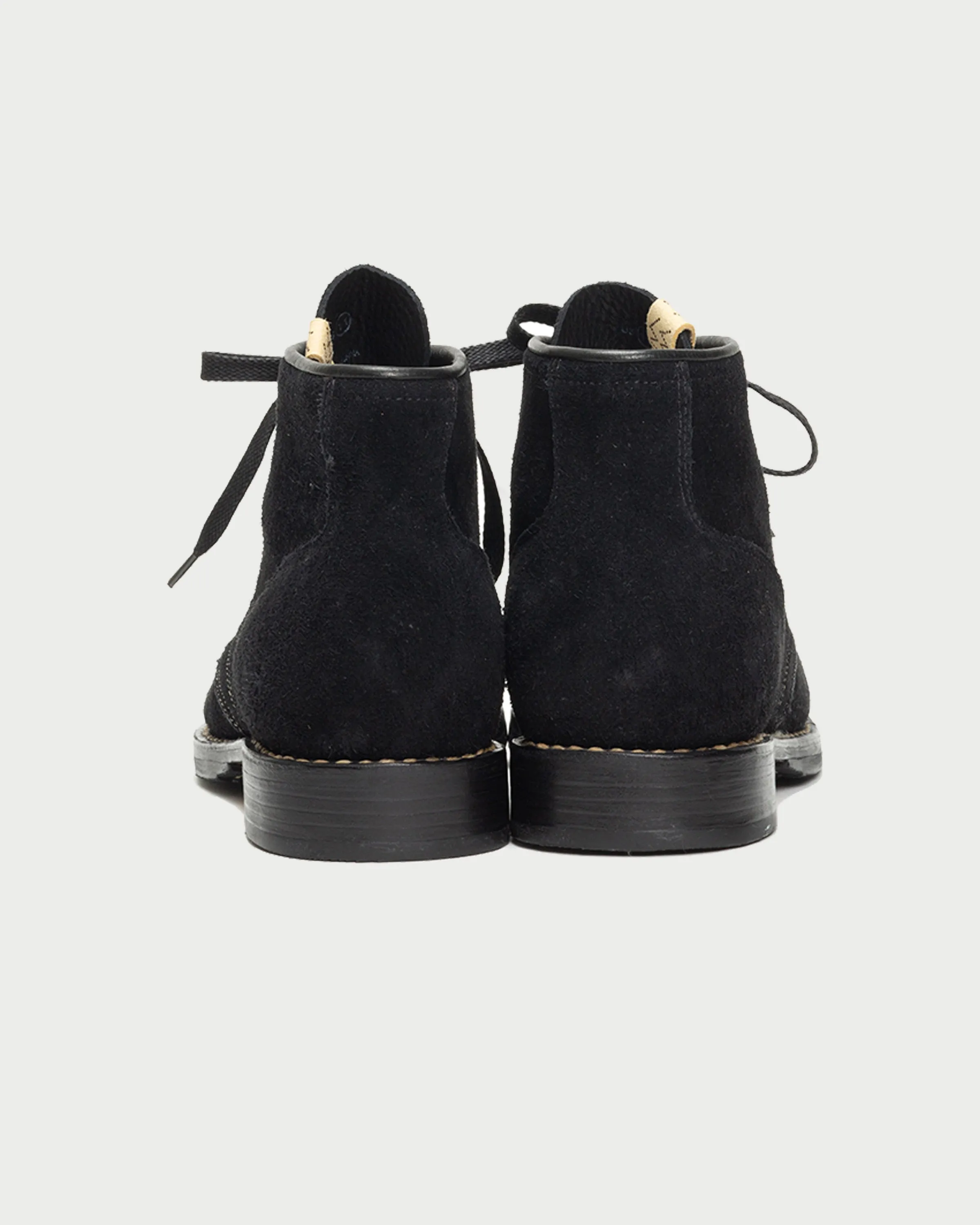 Brigadier Folk Boots Black Suede