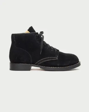 Brigadier Folk Boots Black Suede