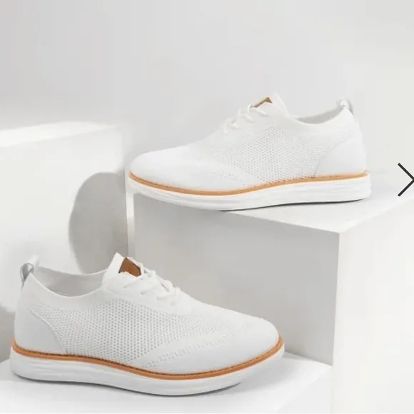 BRUNO MARC Men's Mesh Wingtip Oxford Sneaker Size 9.5
