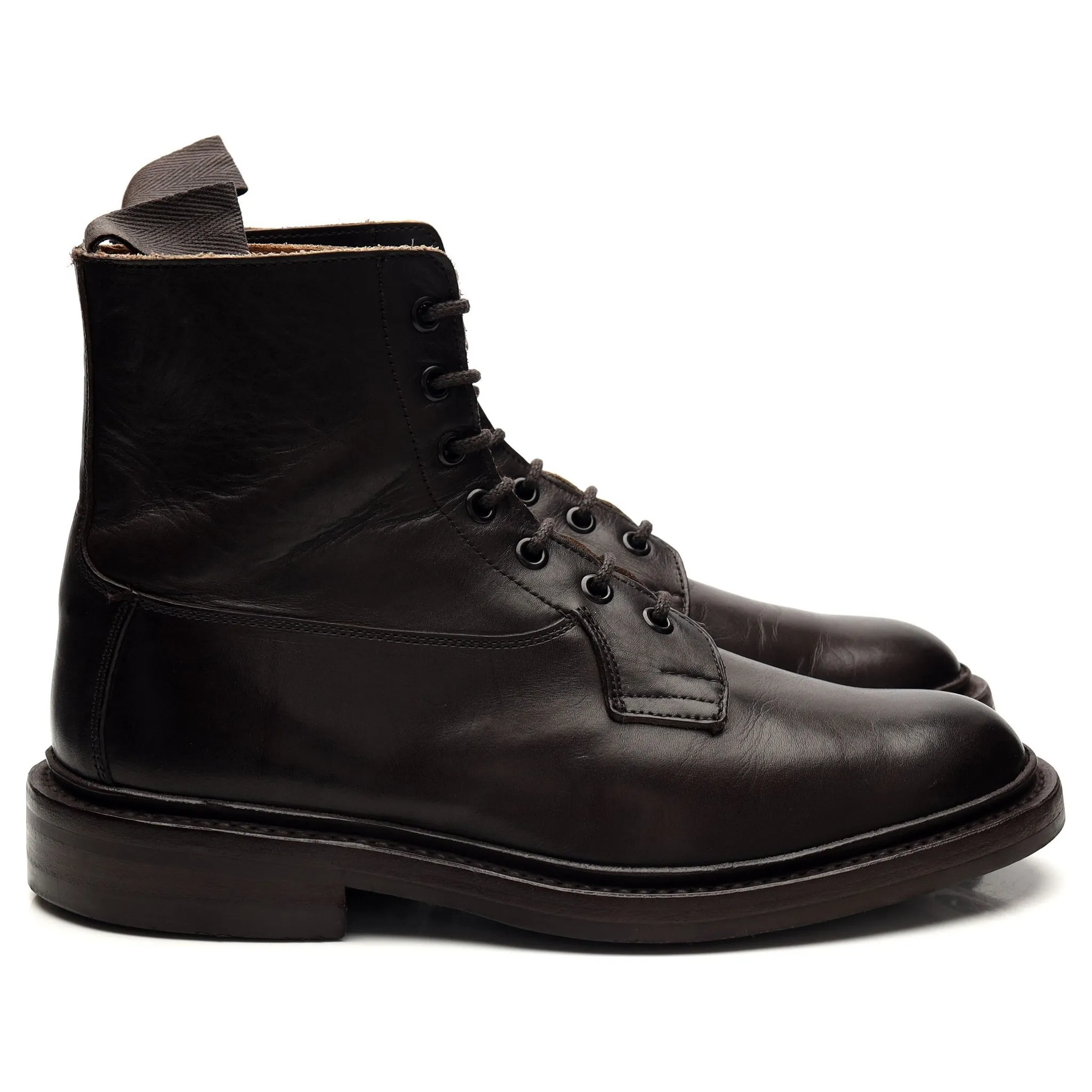 'Burford' Dark Brown Leather Boots UK 7