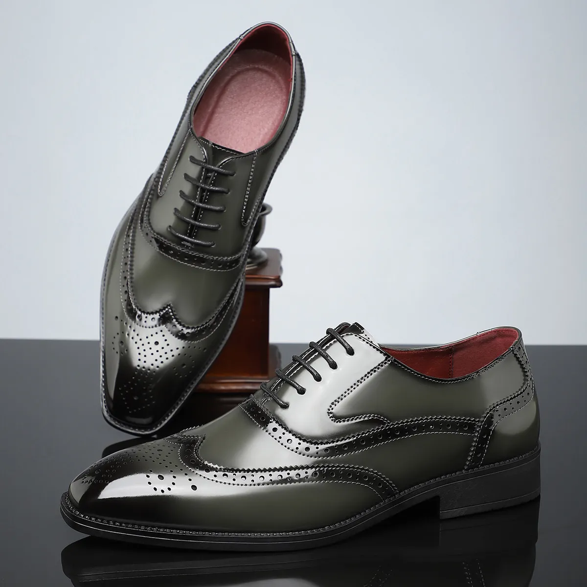 CAMBRIDGE LEATHER BROGUE DRESS SHOES