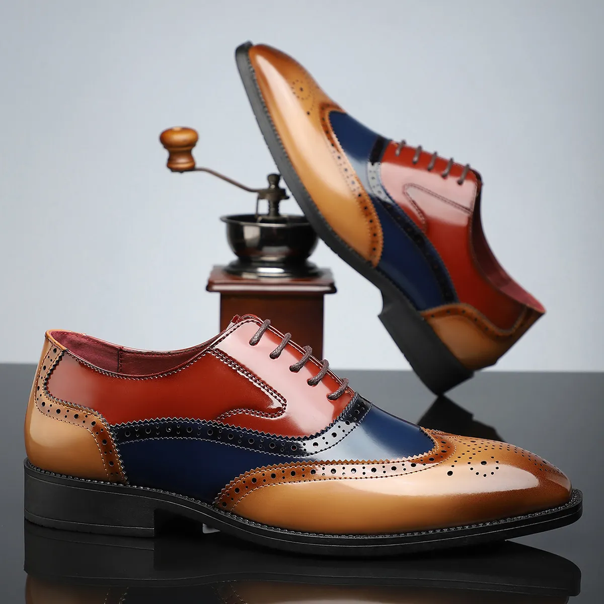 CAMBRIDGE LEATHER BROGUE DRESS SHOES