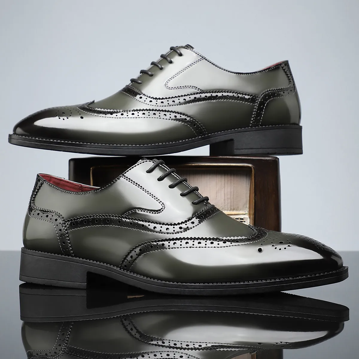 CAMBRIDGE LEATHER BROGUE DRESS SHOES