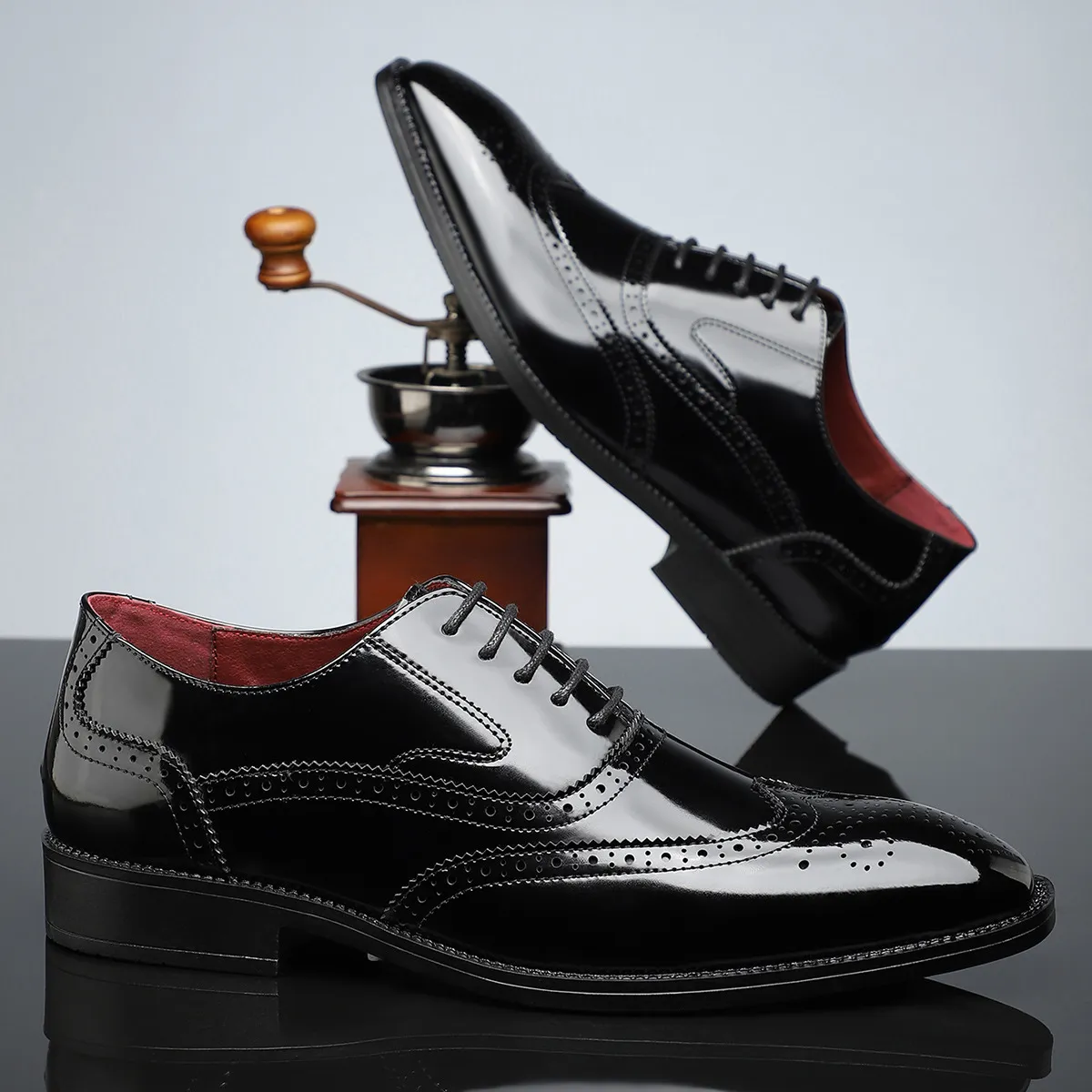CAMBRIDGE LEATHER BROGUE DRESS SHOES