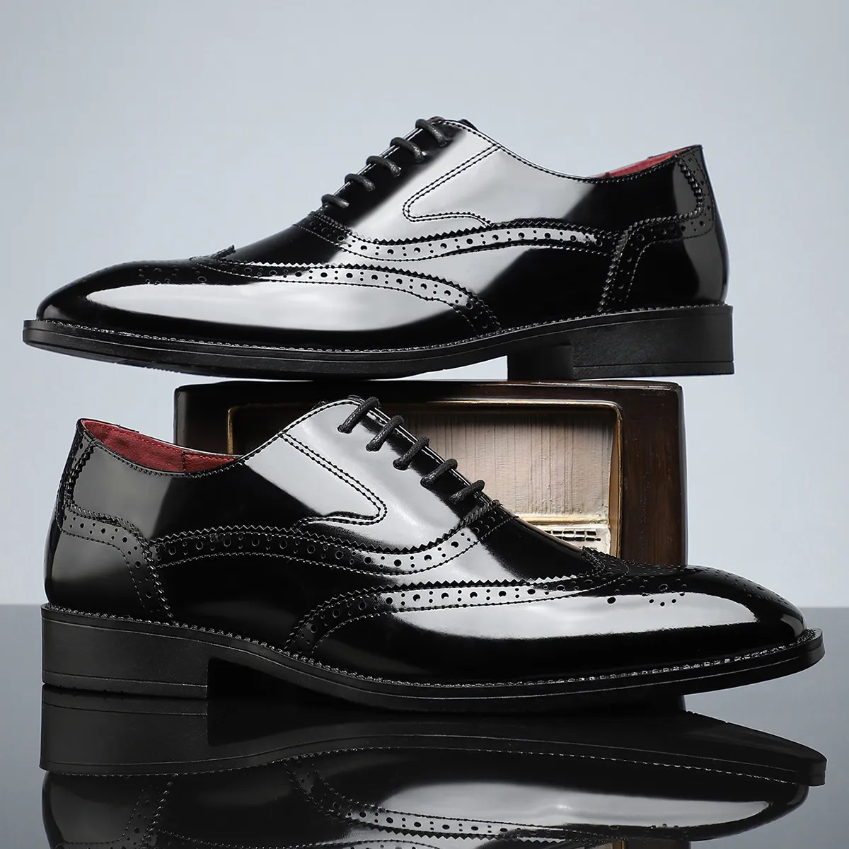 CAMBRIDGE LEATHER BROGUE DRESS SHOES