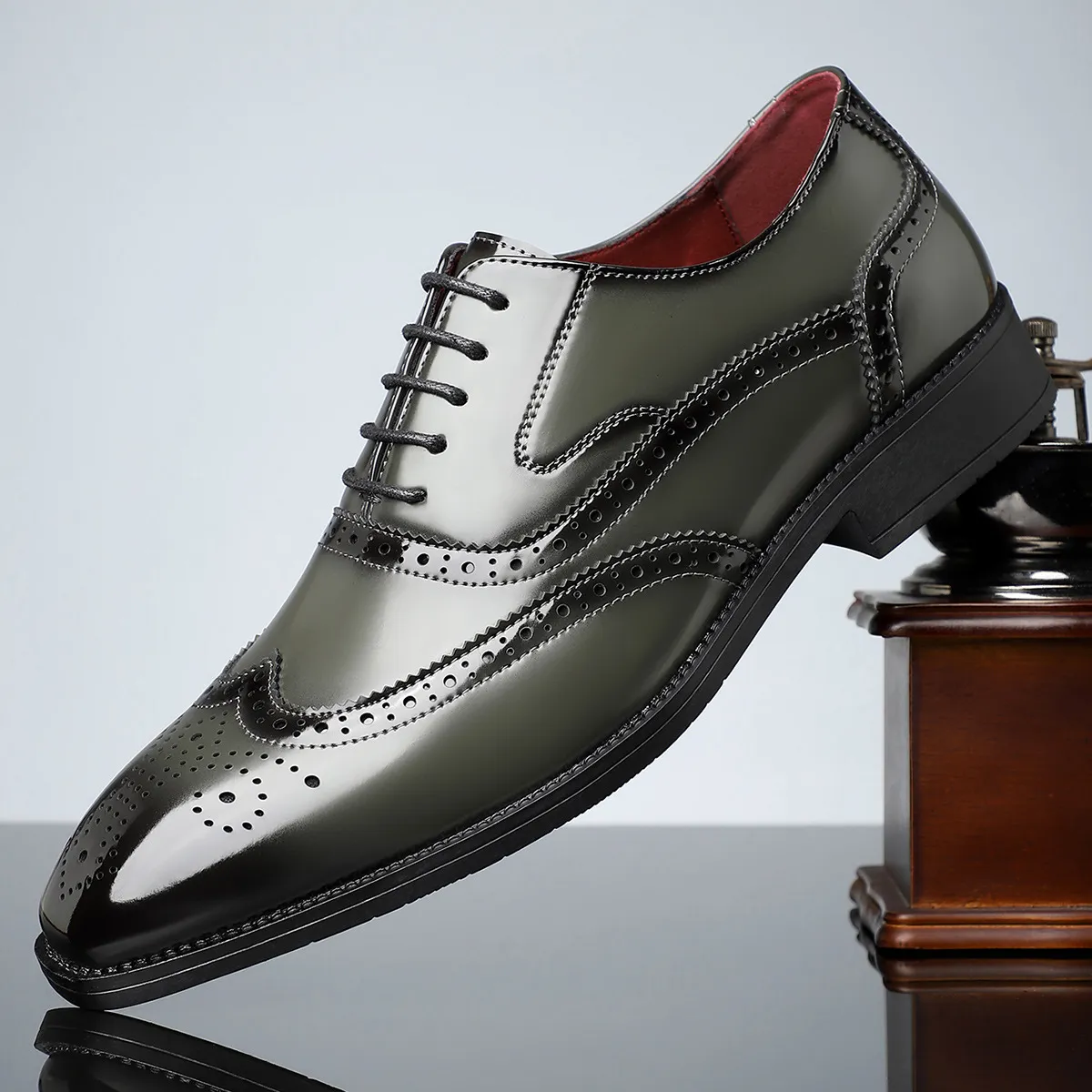CAMBRIDGE LEATHER BROGUE DRESS SHOES