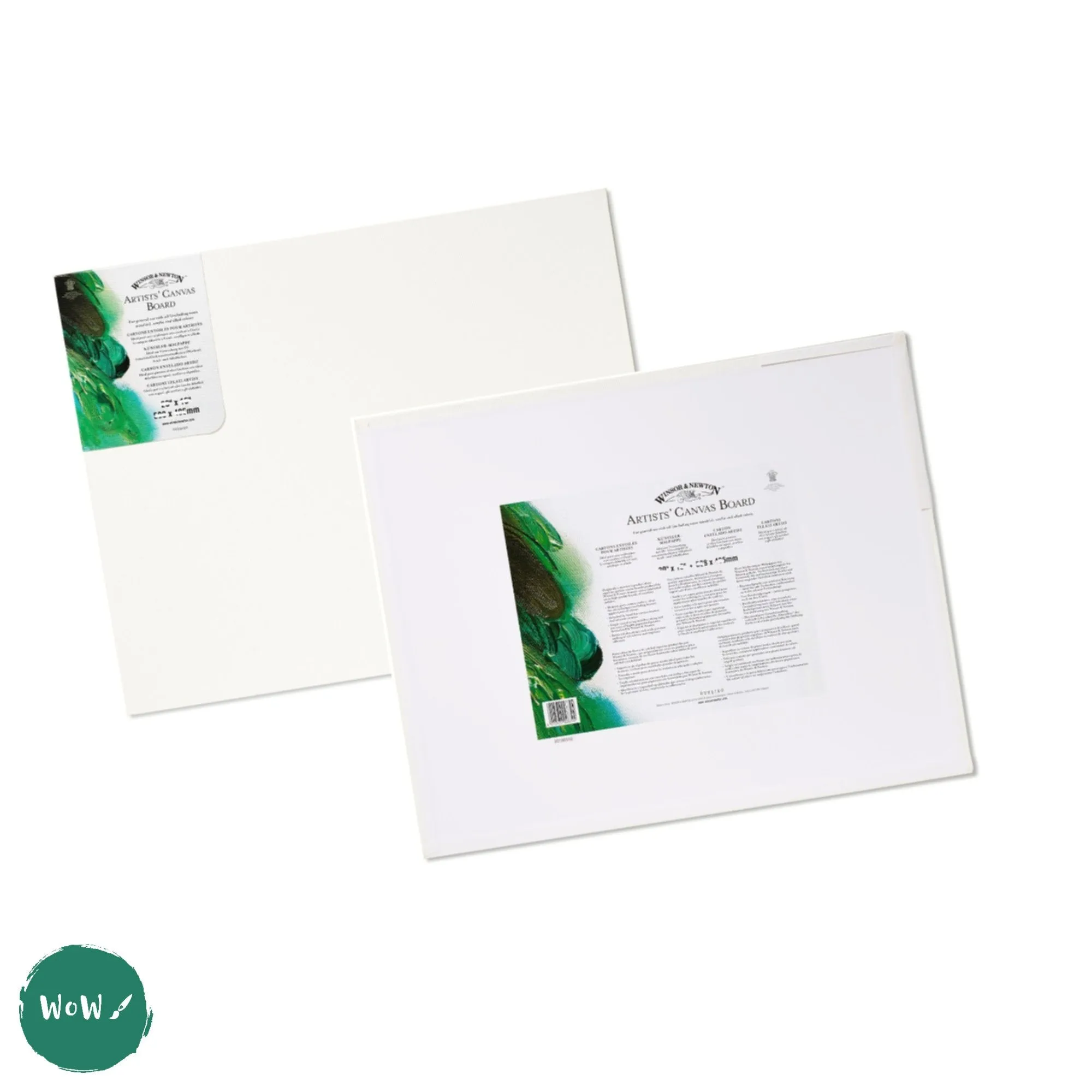 Canvas Board - WHITE PRIMED 100% COTTON - Winsor & Newton ARTISTS -  20 x 24" (508 x 610mm)