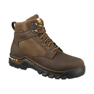 Carhartt Men's Rugged Flex Waterproof 6 Inch Steel Toe Work Boots - Chocolate Brown Oil Tan