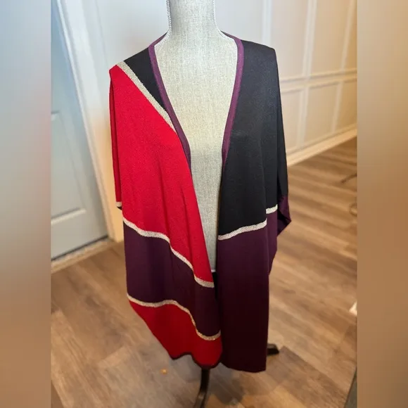 Chico's Colorblock Open Front Cardigan - Brand new