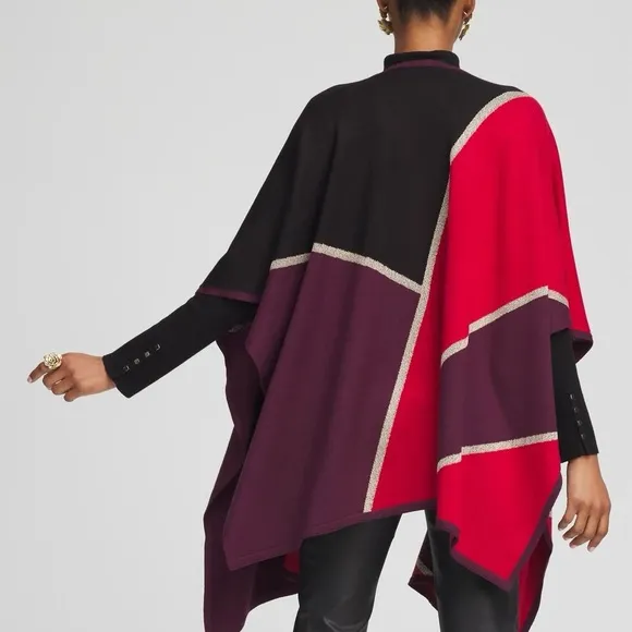Chico's Colorblock Open Front Cardigan - Brand new