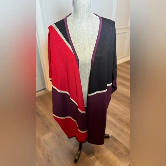 Chico's Colorblock Open Front Cardigan - Brand new