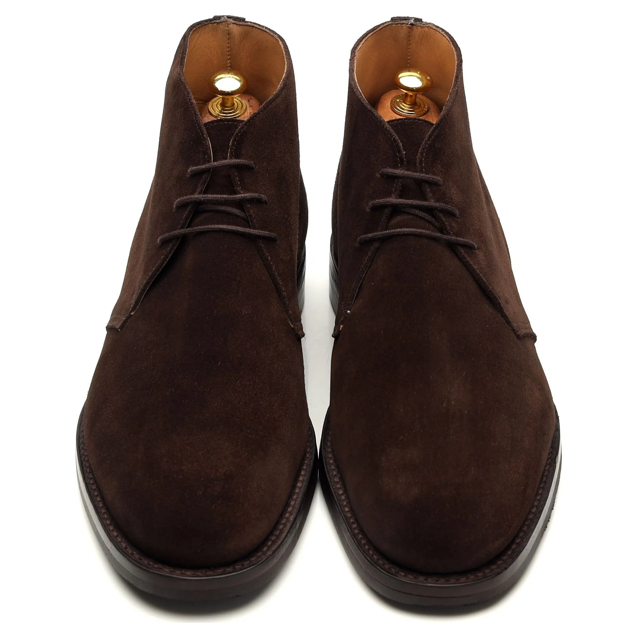 'Chiltern' Dark Brown Suede Chukka Boots UK 9.5 E