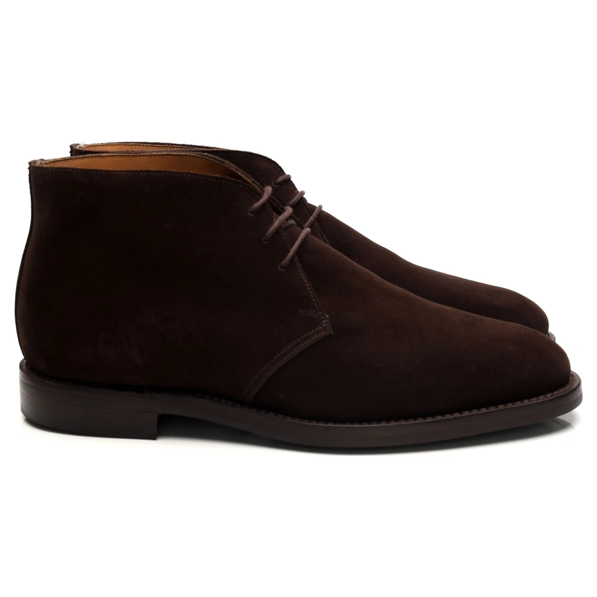 'Chiltern' Dark Brown Suede Chukka Boots UK 9.5 E