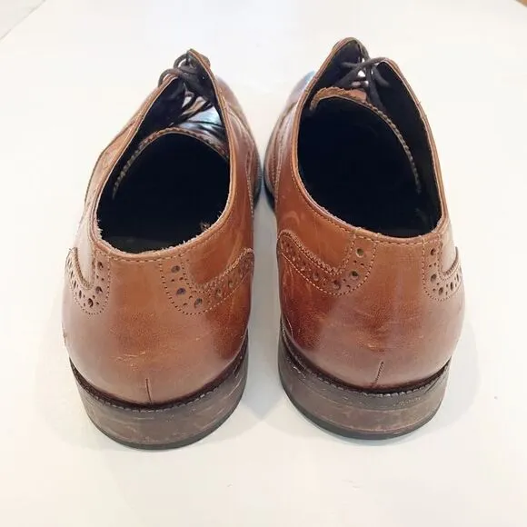 Cole Haan C24116 Brown Leather Benton Wingtip Oxford Dress Shoe 11