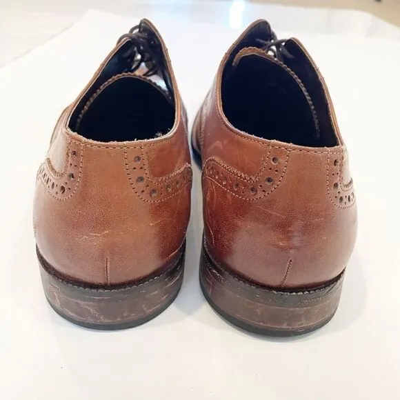 Cole Haan C24116 Brown Leather Benton Wingtip Oxford Dress Shoe 11
