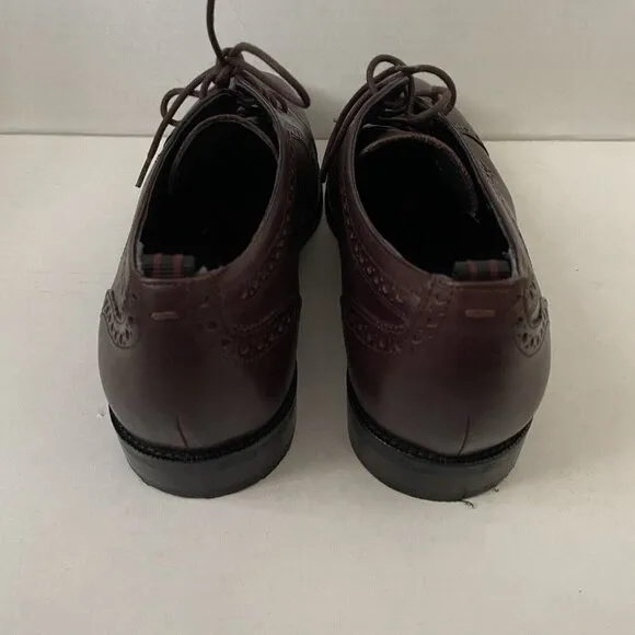 Cole Haan Grand 360 Men 10M Dark Red Leather Jefferson Grand 2.0 Cap Toe Oxford