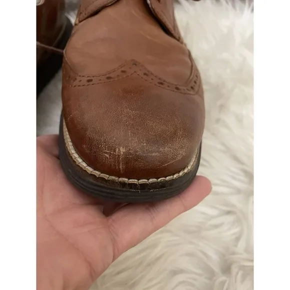 Cole Haan Men's‎ Sz 10M ZEROGRAND Wingtip Oxford Shoes Brown C26472