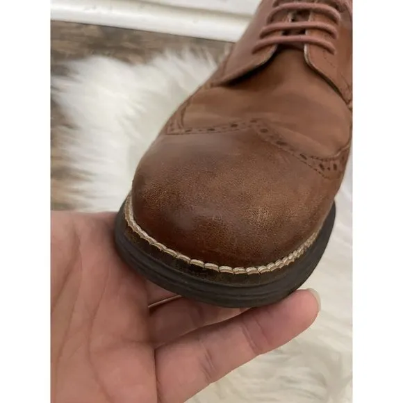 Cole Haan Men's‎ Sz 10M ZEROGRAND Wingtip Oxford Shoes Brown C26472