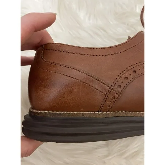Cole Haan Men's‎ Sz 10M ZEROGRAND Wingtip Oxford Shoes Brown C26472