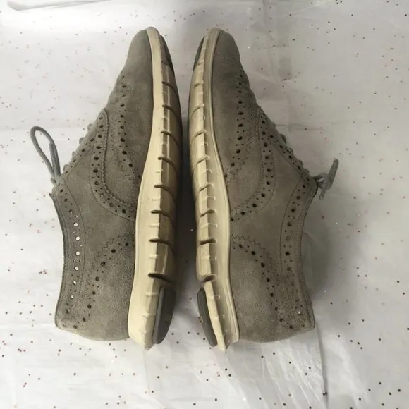 Cole Haan Zerogrand Gray Suede Women's Sneaker - 8