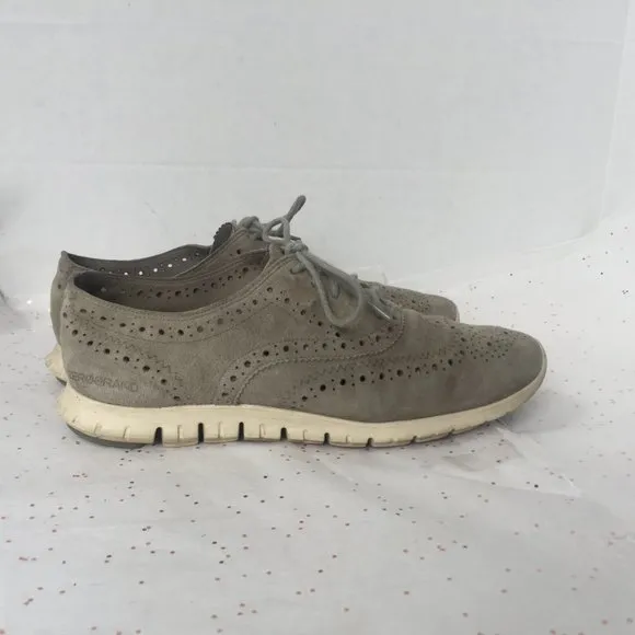 Cole Haan Zerogrand Gray Suede Women's Sneaker - 8