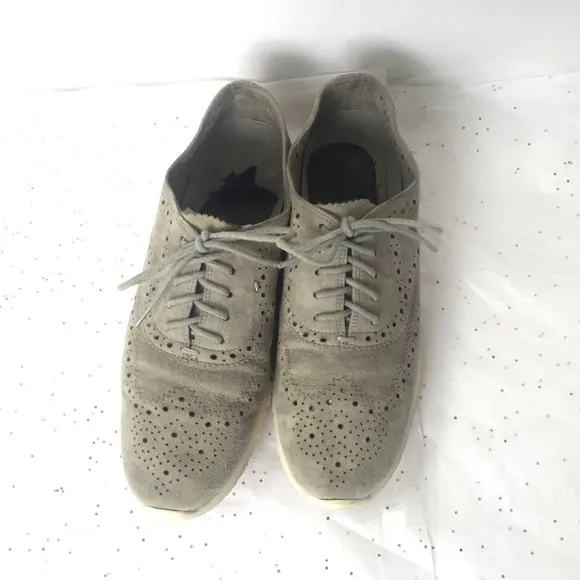 Cole Haan Zerogrand Gray Suede Women's Sneaker - 8