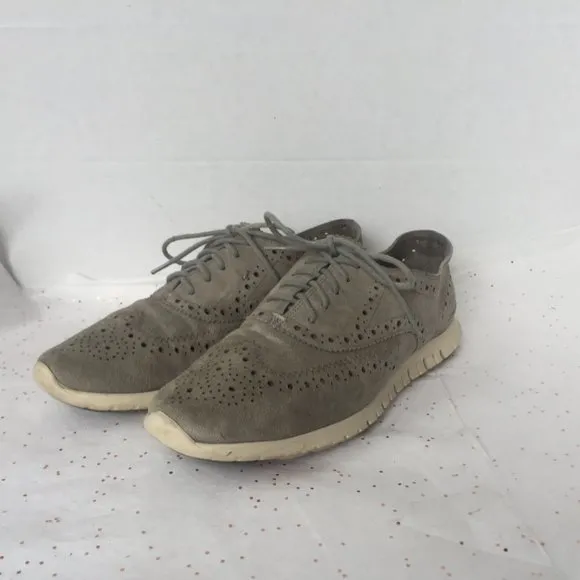 Cole Haan Zerogrand Gray Suede Women's Sneaker - 8