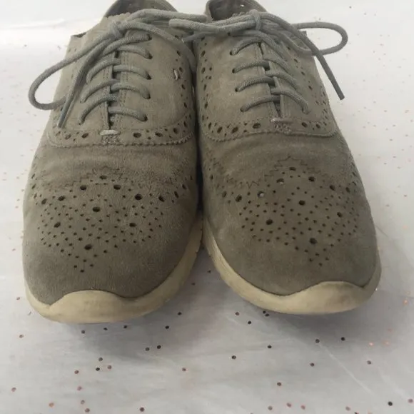 Cole Haan Zerogrand Gray Suede Women's Sneaker - 8