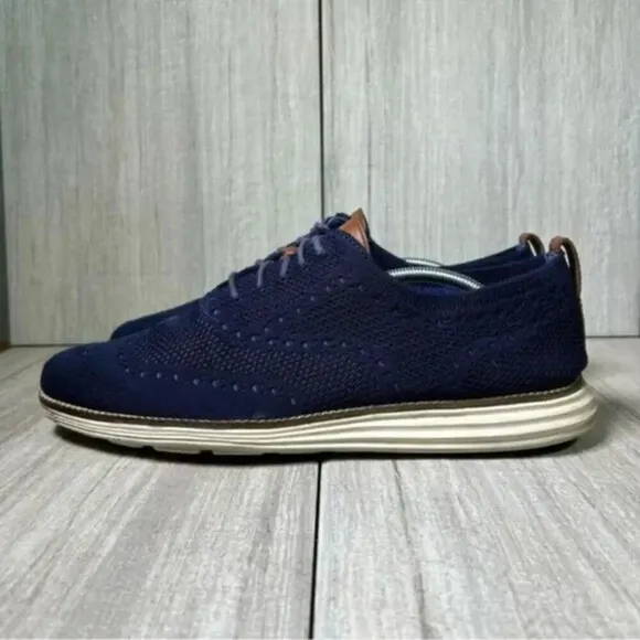 Cole Haan Original Grand Stitch Lite Wingtip Knit Oxford Shoe Mens Size 11.5