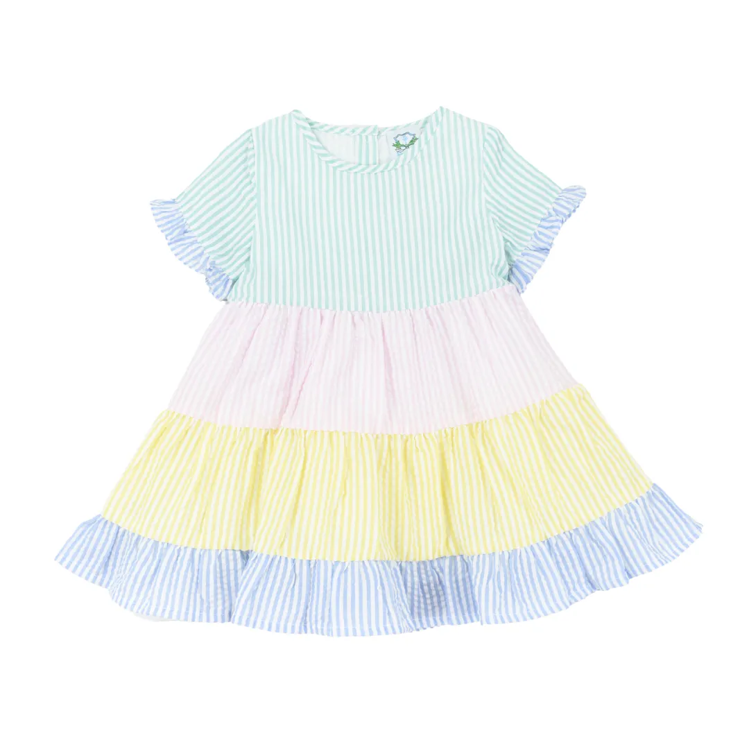 Colorblock Girls  Mom   Me Dress