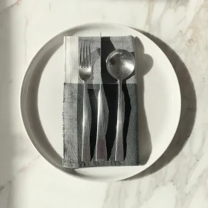 Colorblock Napkins - Set of 4, Charcoal/Kora