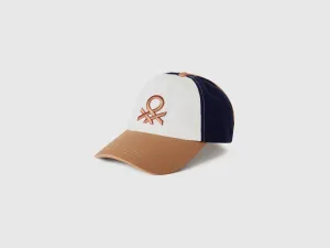 Colorblock Pure Cotton Metal Hasp Cap