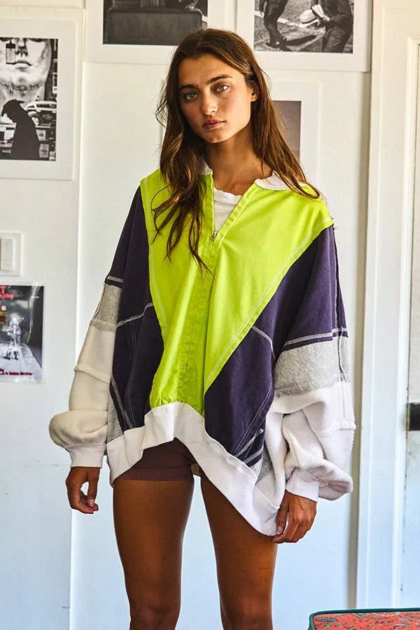 Colorblock Zip Up Jacket