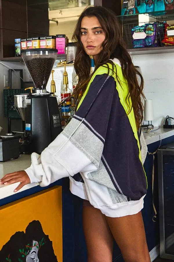 Colorblock Zip Up Jacket