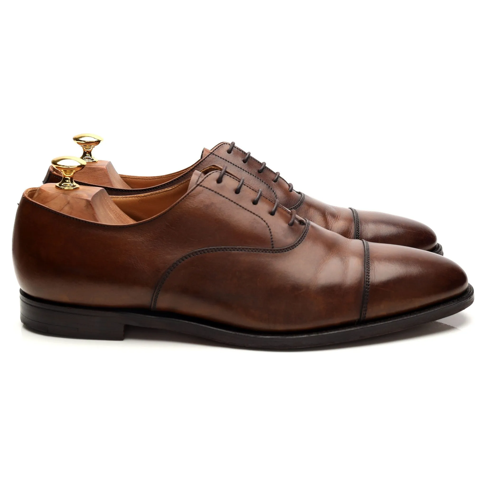 'Connaught' Brown Leather Oxford UK 10 E