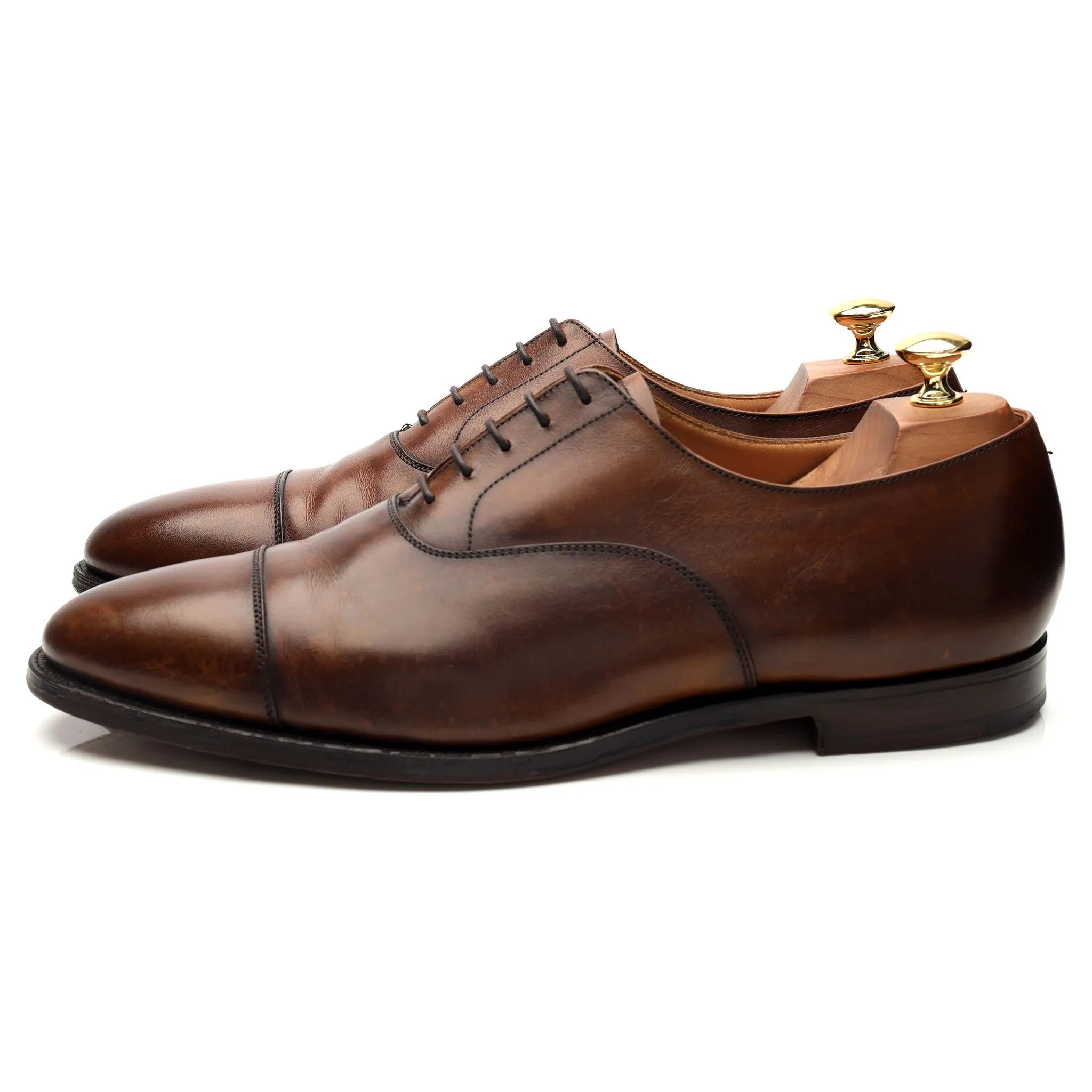 'Connaught' Brown Leather Oxford UK 10 E