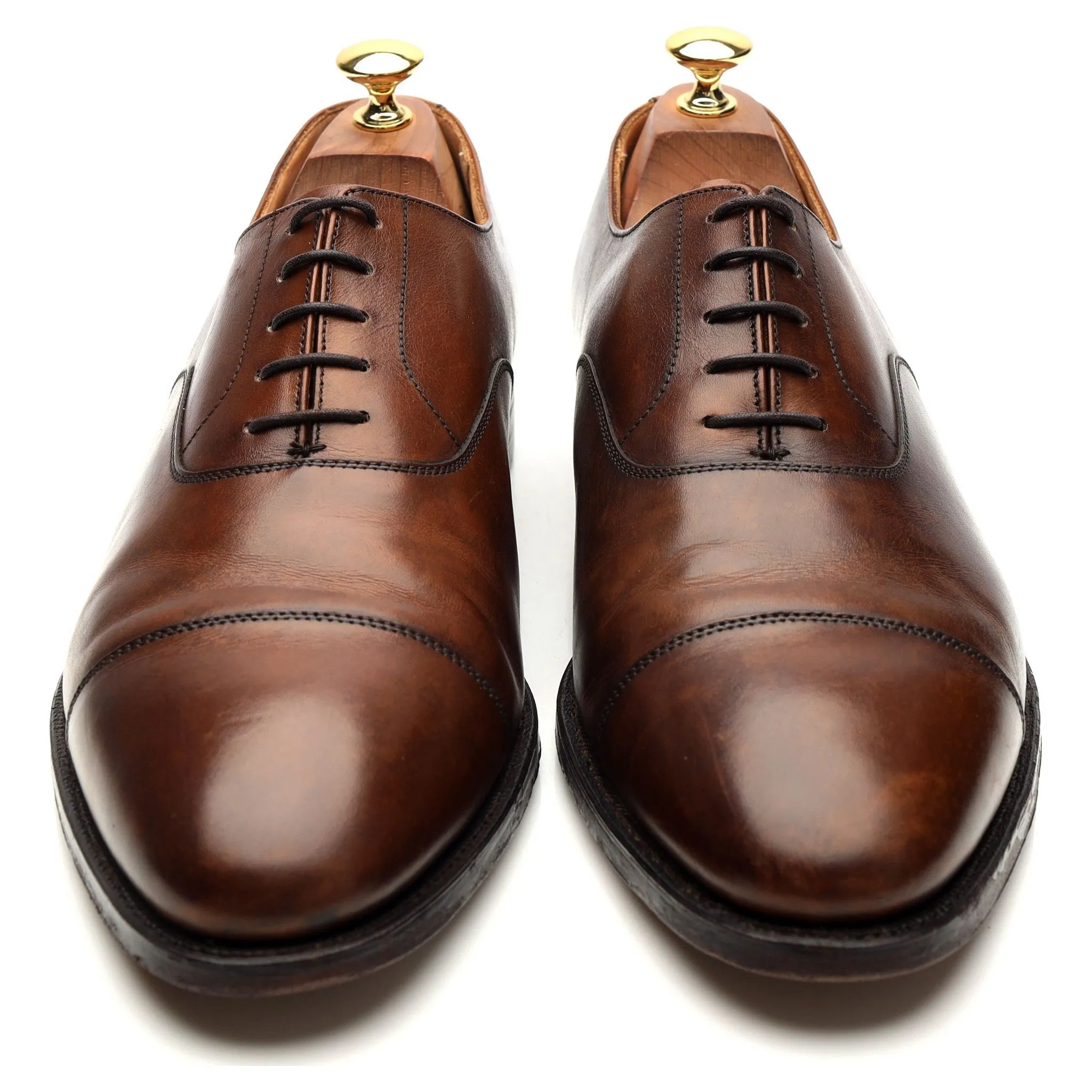 'Connaught' Brown Leather Oxford UK 10 E
